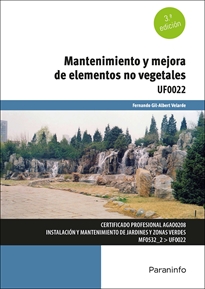 Portada del libro UF0022 - Mantenimiento y mejora de elementos no vegetales